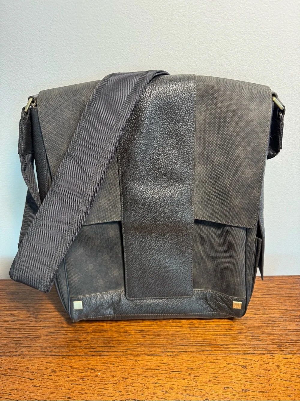 Dunhill Canvas and Leather Messenger Bag